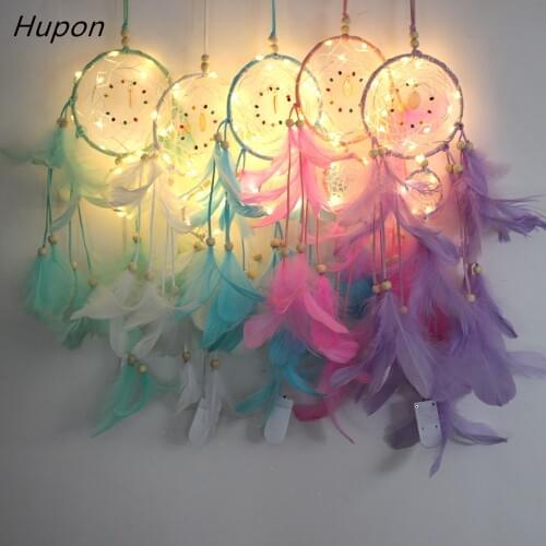 LED Dream Catchers Dreamcatcher 2M 20LED String Lights Kids Girl Room for Birthday Party Wedding Romantic Hanging Decorations