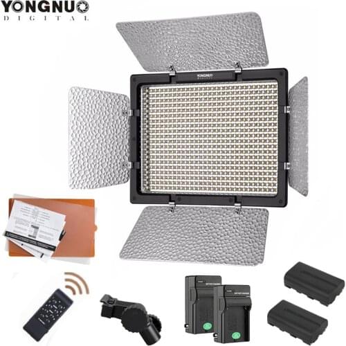 YONGNUO YN600L II 5500K/3200-5500K YN 600 Video LED Light Panel 2.4G Wireless Remote Control +F550 Battery KIT for Canon Nikon