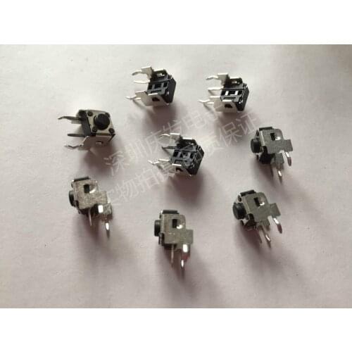 Taiwan Tat DIP DTSA-62 Tact Switch 6*6*5 with Bracket Jog Black Button