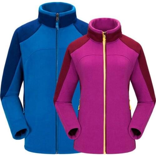 Outdoor Sport Waterproof Windbreaker Solid Warm Anti-sweat Lovers Fleece Cycling Adult Camping Woman And Man Hiking Jacket