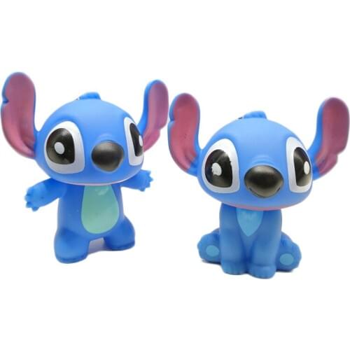 10cm Stitch Disney Cartoon Anime Figure Vinyl Toy Doll Keychain Pendant Backpack Accessories Creative Gift