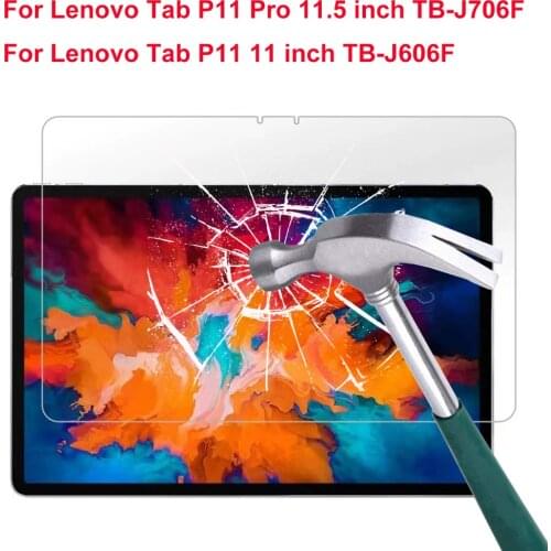9H Tempered Glass Membrane For Lenovo Tab P11 Pro 11.5 TB-J706F Screen Protector P11 11 Inch TB-J606F Tablet Protective Film