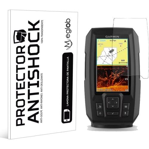 Screen protector Anti-Shock Anti-scratch Anti-Shatter compatible with Garmin Fishfinder Striker Plus 4cv
