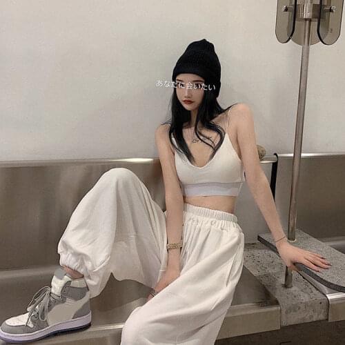 Women Pants Pants For Women Loose Track Pants Spring Autumn White High Waist Casual Pantalones De Mujer