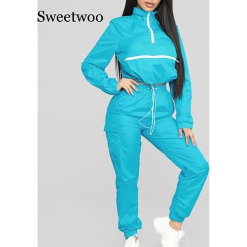 Women Two Piece Sports Sets Running Neon Elastic Fitness Tracksuits Tops Sweatpants Jogger Gym Autumn Ladies Suits Sets