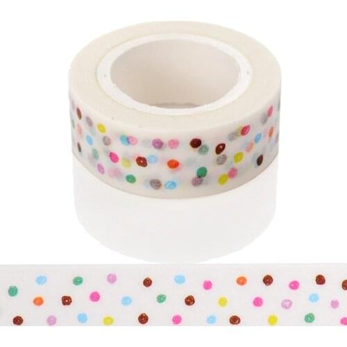 1 Pc / Pack Patterns For Choice 15mm *10m Tape Print Scrapebooking Diy Stickyr Decorative Masking Japanese Washi Tape Paper