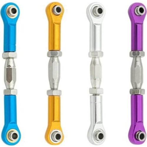 2pc HSP 106017 166017 Aluminum Metal Front / Rear Linkages Alloy Sonic Servos Link 08242 06016 1/10 Upgrade Part For 94111 94188