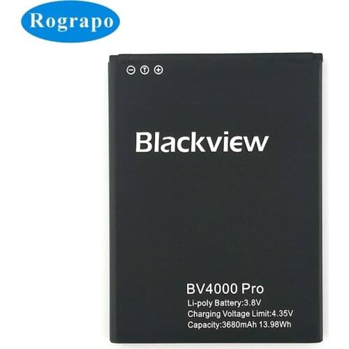 Original New 3680mAh BV4000 Replacement Battery For Blackview BV4000 Pro Smart Mobile Phone Batteries Bateria Baterij
