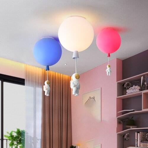 Balloon Acrylic Ceiling Light Art Chandelier for Chidlrens Room Green