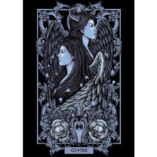 Gemini of the twelve constellations DIY Diamond Painting the gemini Diamond Embroidery Cross Stitch Rhinestone Mosaic Painting