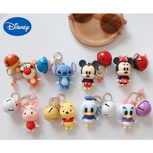 Disney Mickey Keychain Donald Duck Keychains For Student SchoolBag Pendant Jewelry Woman Trinket Mens Car Key Ring Keys Chain