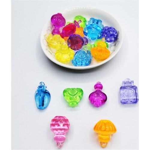 10 Pieces 31*20mm Acrylic Crystal Bottle With Various Shapes Shape Game Pieces For Board Games Accessories