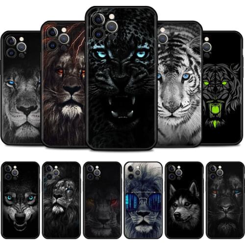 Animal Lion Wolf Tiger Fashion Phone Case for iPhone 11 Pro 12 Mini XR X 7 8 6 6S Plus XS Max 5 5S SE 2020 Mobile Phones Cover