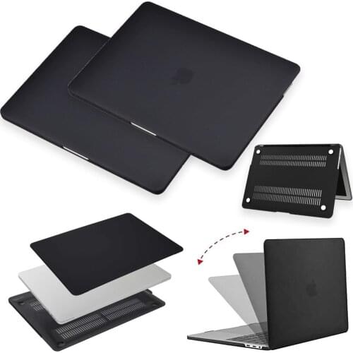 For MacBook Pro 13 A2338 Case Air 13 A2337 M1 2020/MacBook Air 11"/13"/Pro 13"/15"/16" Anti-fall Matte Black Hard Laptop Case