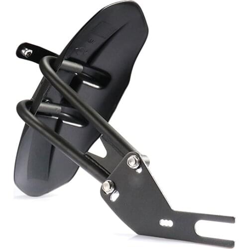 Black Rear Fender Mudguard Wheel Hugger Guard Cover Mount License Plate Bracket For Kawasaki NK150 NK250 Ninja