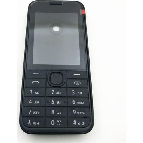 For Nokia 208 New Full Complete Mobile Phone Housing Cover Case+English Keypad