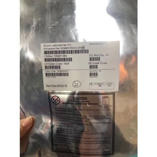 EFM8SB10F2G-A-QFN20 MCU 2KB 256B RAM, 13CH 12B ADC microcontroller original BAT54CW (30V,200mA,320mV@1mA/800mV@100mA) SOT23 Dua