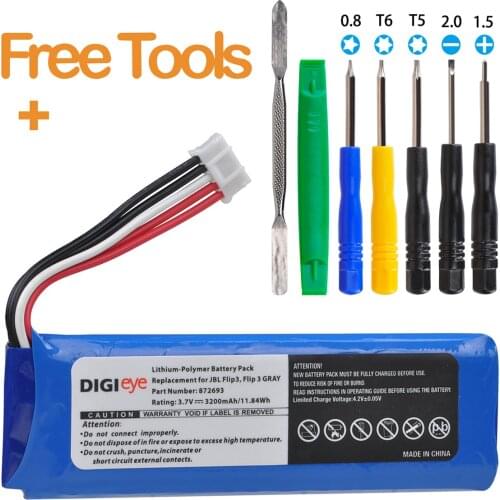 GSP872693 3.7V 3200mAh Battery GSP872693 for JBL Flip 3