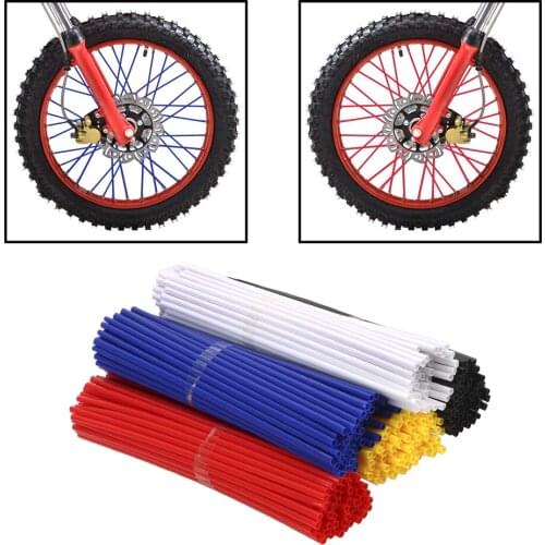 LEEPEE Wheel Rim Spokes Skins Motorbike Bicycle Accessories for Honda Kawas for Motorcycle Bike Off Road Shrouds Covers