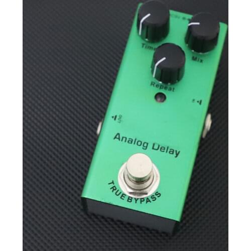 Mini Electric Guitar Analog Delay Guitar Pedal Time/Mix/Repeat Knob Effect Pedal Mini Single Type DC 9V True Bypass
