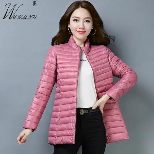 Fashion Plus Size 6XL Winter Jackets Women Clothing Snow Wear Ultra Light Quilted Jacket Female Windproof Casual Cotton Coats