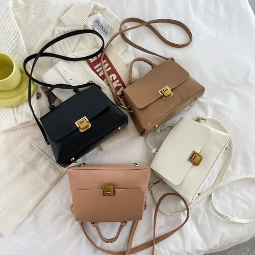 Womens premium texture luxury shoulder bag 2021 new fashion designer pure color large-capacity handbag all-match messenger bag