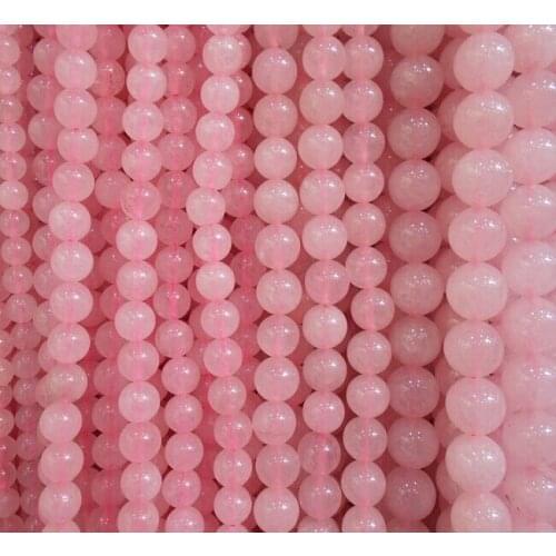 Pink Loose Beads Stone 2 3 4 6 8 10 12 MM Pick Size For Jewelry Making