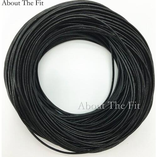 Genuine Cow Leather Cords 2.5mm 100M Jewelry Making Handcrafts Necklace Bracelet Beading Ropes Clothing Tag Line About the Fit