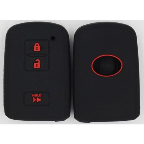 Wholesale Toyota Auris Camry RAV4 Avalon Yaris Verso 2012-2018 Corolla 3 Buttons Silicone Smart Car Key Cover Case Fob Shell 1PC
