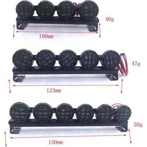 LED Light Headlights Spotlight Kit Accessories fit for 1/10 -4 SCX10 90046 90047 D90 D110 RC Crawler