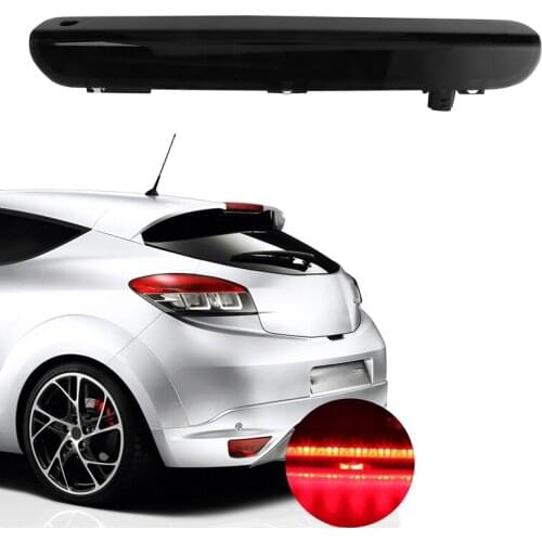 Third 3Rd Brake Light, LED Stop Lamp for Renault Megane Hatchback MK3 2008-2016 Rear Tail Light, Black Shell