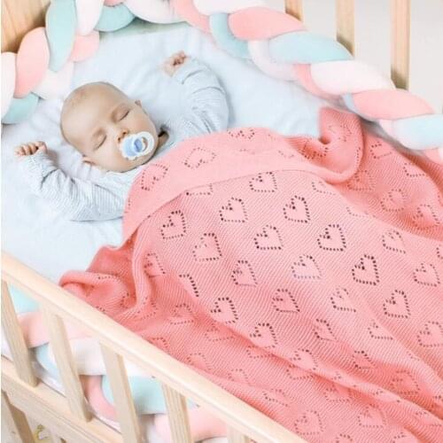 Knitted Baby Blankets Newborn Summer Baby Swaddle Wrap Blanket Super Soft Infant Baby Crib Bedding Stroller Receiving Blanket