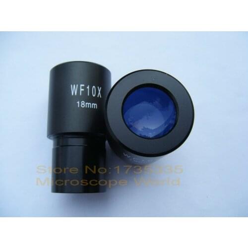 WF10X/18mm Eyepiece with reticle for biological Microscope with 23.2mm Mounting Size