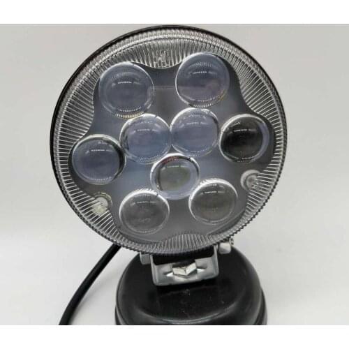 1 PCS White 27W 6000K Waterproof Round LED Night Bar Lights Spotlights Motorcycle Offroad Truck Driving Car Boat