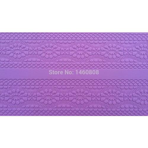 Wholesale 10 Pcs/lot CT-406 Cake Fondant Decorating Tools, Rectangle Silicone Baking Mat, Silicone Mat To Create Sugar Laces