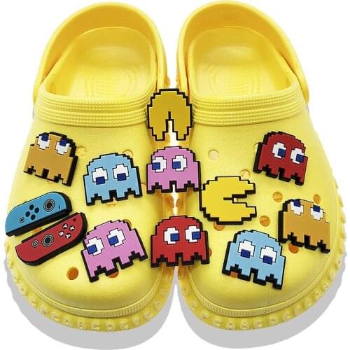 10PCS Video Game PVC Shoes Charms For Shoe Wristband Decoraiton Game Controller Shoes Accessories Kids Party Gift