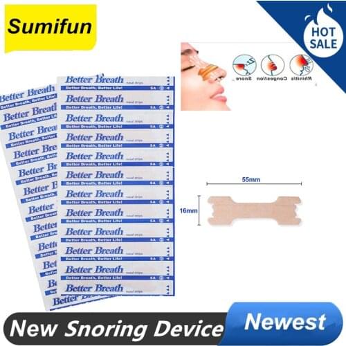10 / 20 Pcs Breathe Nasal Strips Right Better Good Way Stop Snoring Anti Snoring Strips Health Care Patch Product