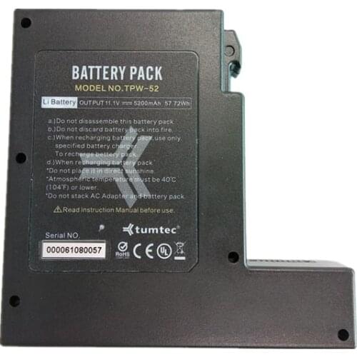 2021 inno fusion splicer TPW-52 11.1V 5200mAh 57.72Wh Li ion battery used in Tumtec fusion splicer