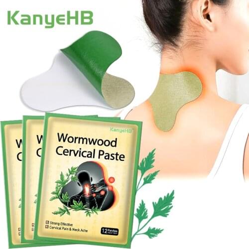 36pcs/3bags Neck Patch Joint Cervical Spondylosis Body Pain Relief Sticker Rheumatoid Arthritis Wormwood Medical Plaster A389