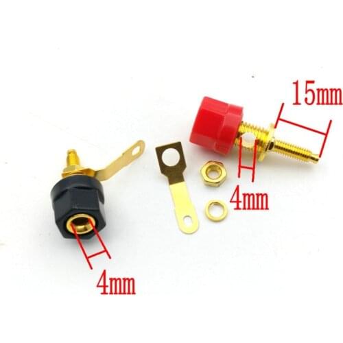 4pcs Speaker BINDING POSTS for 4mm Banana Plugs Sockets Connector