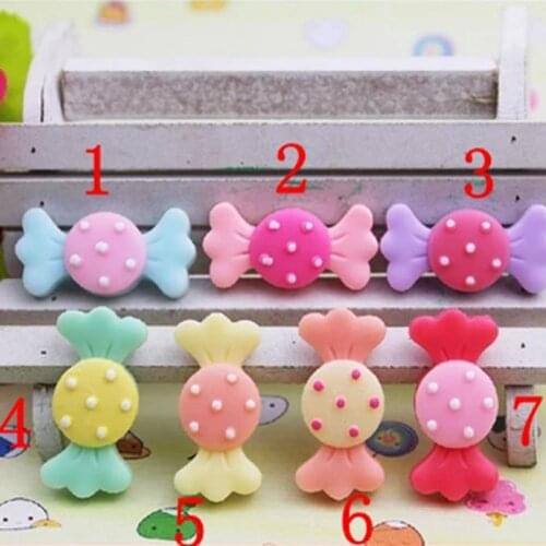 50pcs 7 color optional 32*15mm candy Resin Flatback Cabochon Scrapbook Embellishment DIY Phone Decoration Crafts 009005091