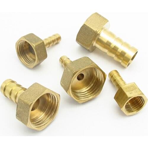 6mm 8mm 10mm 12mm 14mm 16mm 19mm 25mm Hose Barb x 1/2" Female BSP Thread Brass Barbed Pipe Fitting Nipple Connector Adapter