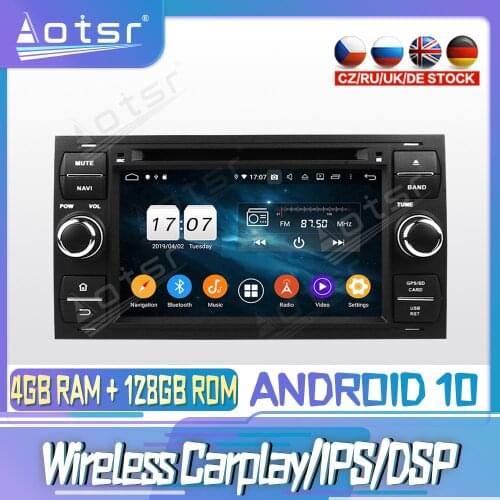 Android 10 PX6 128G For Ford FOCUS Mondeo Galaxy Car DVD GPS Navigation Auto Radio Stereo Video Multimedia Player HeadUnit 2din