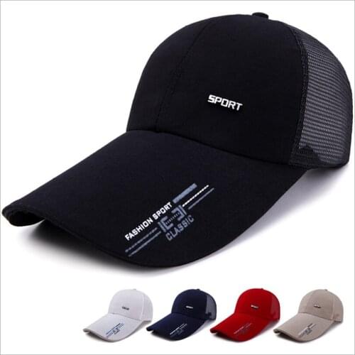 Best selling Men Women Casual baseball cap Long Brim Visor canvas snapback shade hats