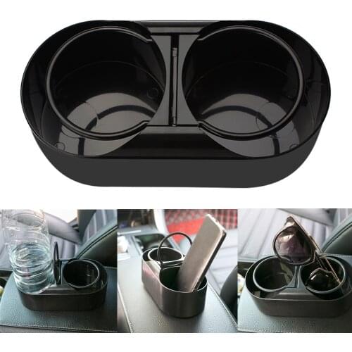 Water Beverage Holder Cup Holder Stand Dual Hole Drink Bottle Car Truck Mount ABS Plastic Durable Auto Accessories Car Styling