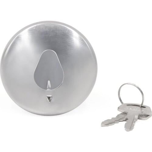 Uxcell a17022200ux1440 80mm Diameter Metal Motorcycle Fuel Tank Gas Cap Cover w 2 Keys for GN125