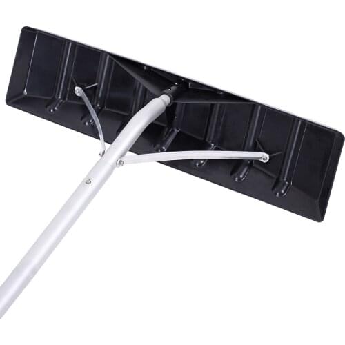 Snow Shovel Telescopic Rod Roof Rake Snow Removal System Aluminum Head for Removing Glasses Cleaner 126x22x12.5cm