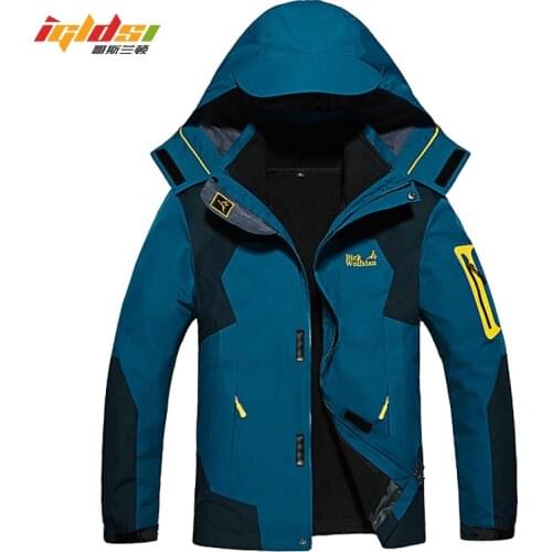 Men Winter Warm Softshell Fleece Jacket Outdoor Hiking Camping Windproof Waterproof Outwear Male Military Zipper Bomber Jackets