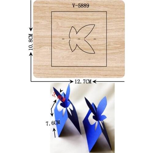 New card wooden dies cutting dies for scrapbooking Multiple sizes V-5889