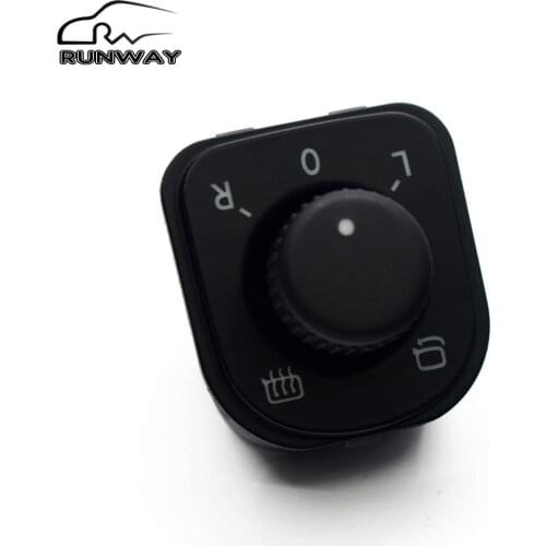 Factory direct sales! Adjust Knob Mirror Control switch For VW Jetta golf 5 6 Tiguan Passat B6 CC Seat Alhambra 1K0 959 565J